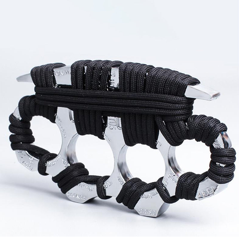 Sleek Solid Brass Knuckle Duster for Self Defense and EDC Use