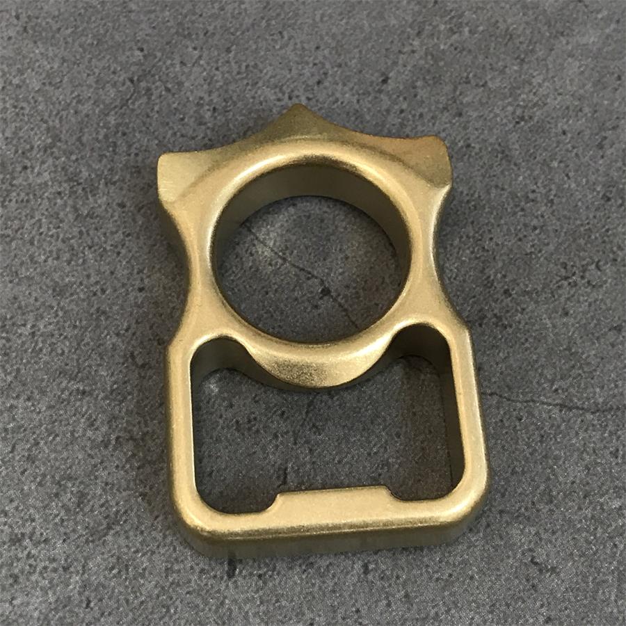 Heavy-Duty Brass Knuckle Duster with Bottle Opener and Window Breaker EDC Tool