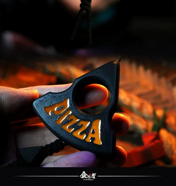 Multi-material Pizza Knuckle Duster Modeling EDC Tool
