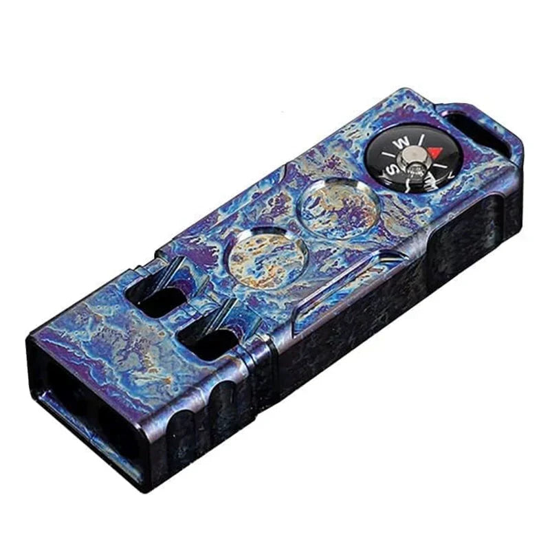 Titanium Whistle with Compass Combo for Adventurers