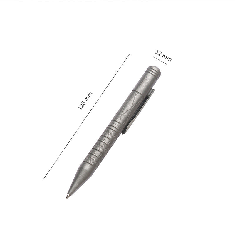 Titanium Tactical Pen Designed for Emergency Window Breaking