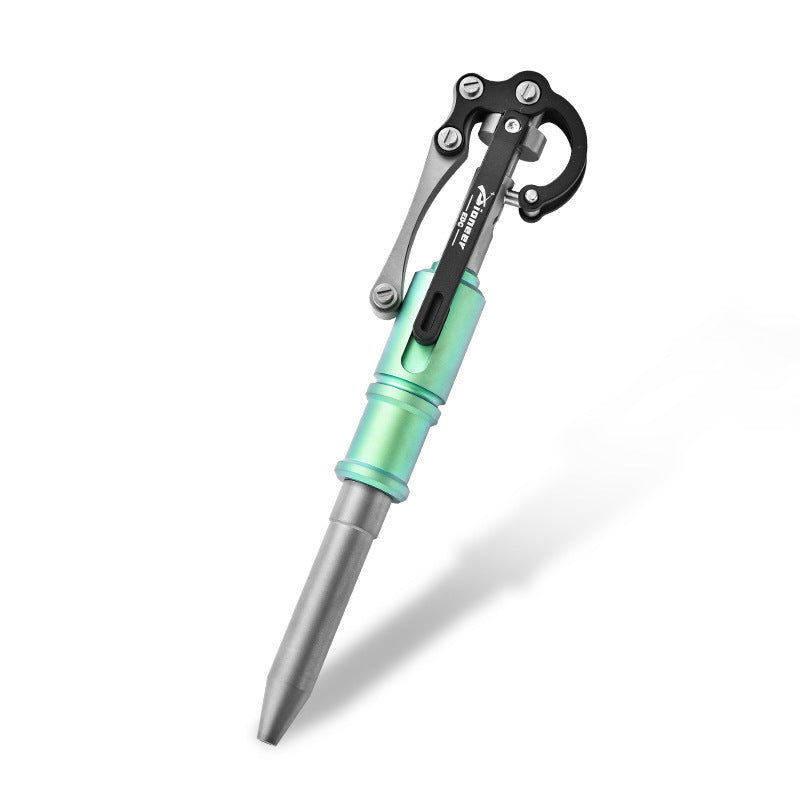 Multifunctional Tactical Pen Made of Titanium