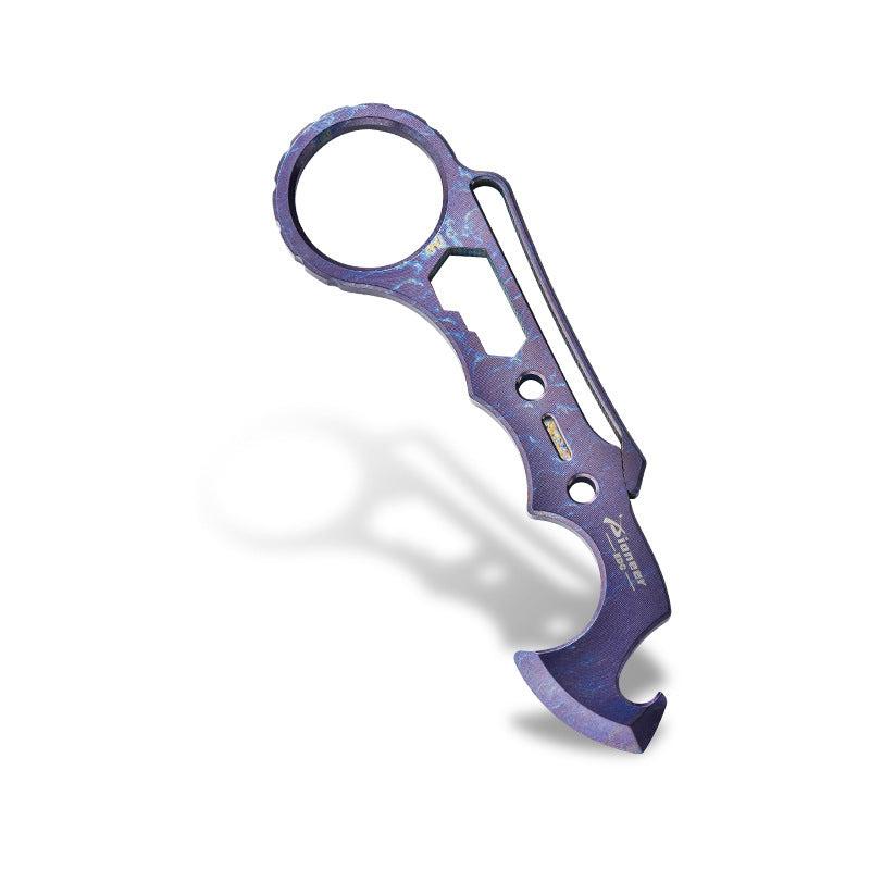 Titanium Knuckle Duster Pioneer EDC MultiTool Card