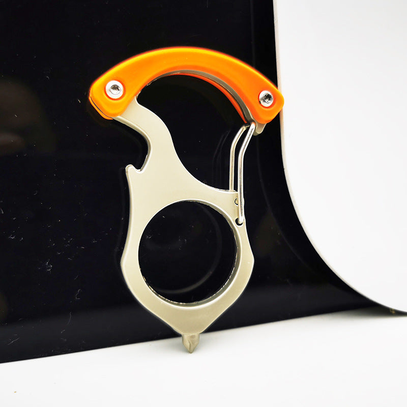 Versatile Single Finger Knuckle Duster Ring for Window Breaking and Everyday Carry