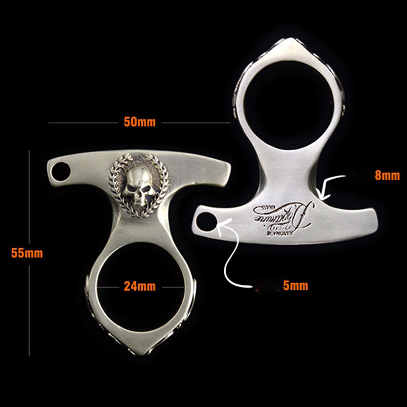 Vintage Solid Knuckle Duster Defender Multi Use EDC Survival Tool