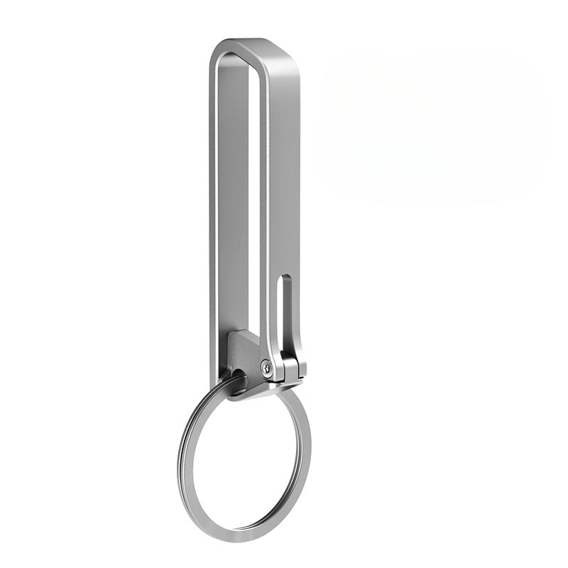 Anti-Loss Titanium Keychain Hook and Belt Clip for Durability