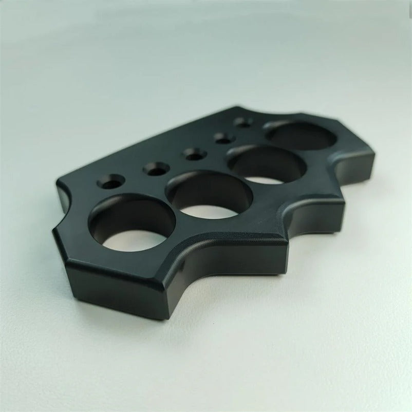 Assault-Ready Transparent Knuckle Duster for Personal Safety