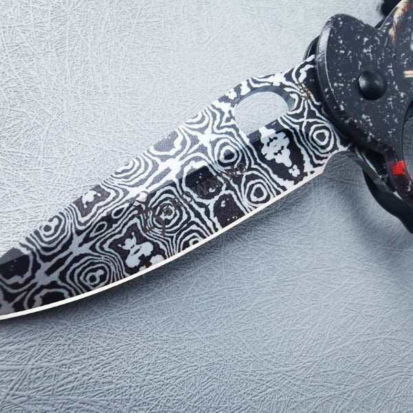 3D Printed Folding Knife and Knuckle Duster Outdoor Survival Tool