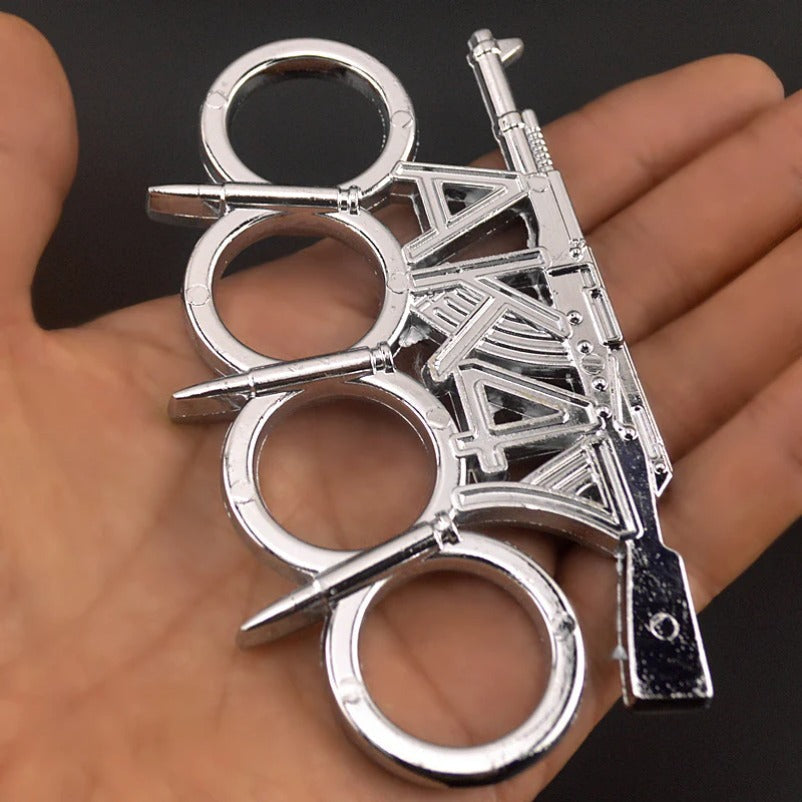 LifeGuard Brass Knuckle Duster with Four-Finger Tactical Protection