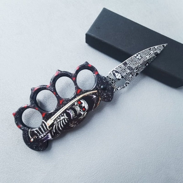 3D Printed Folding Knife and Knuckle Duster Outdoor Survival Tool