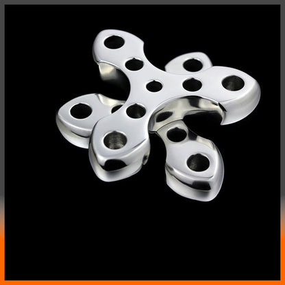 15mm Thick Triangular Brass Knuckle Self Defense EDC Tool with Stainless Steel