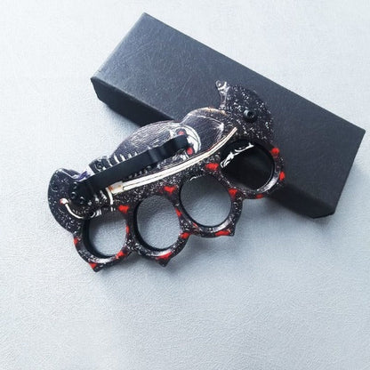 3D Printed Folding Knife and Knuckle Duster Outdoor Survival Tool