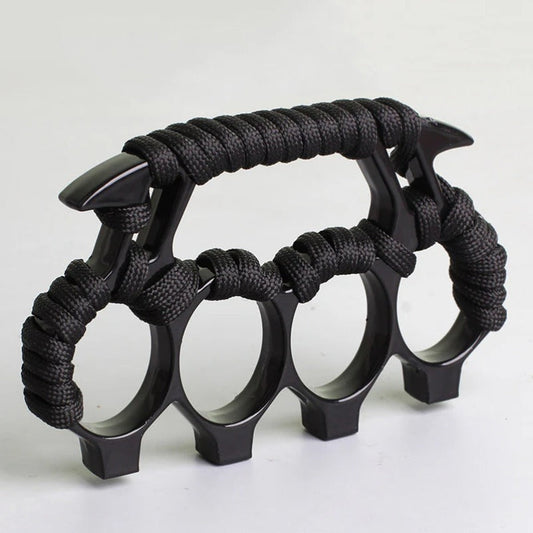Brass Knuckle Duster with Four Finger Defense for Personal Safety