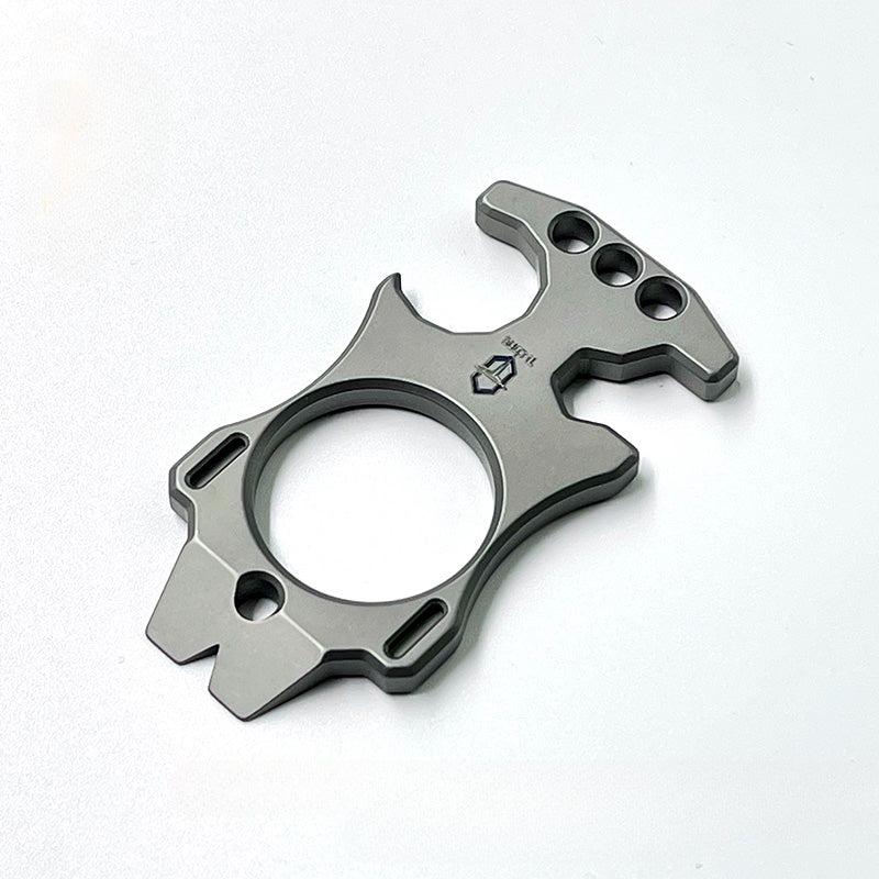 Titanium TC21 Knuckle Duster MultiTool Keychain