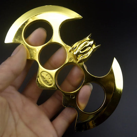 BatGuard Self-Defense Gear Featuring Metal Brass Knuckle Duster and Tiger Fist Buckle