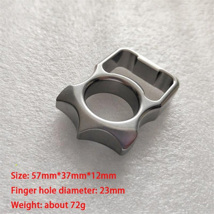 Self Defense Knuckle Duster Crafted from Solid Steel with Stone Wash Finish
