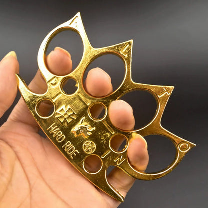 Brass Knuckle Duster by FitDefend for Emergency Window Breaking