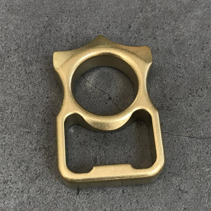 Heavy-Duty Brass Knuckle Duster with Bottle Opener and Window Breaker EDC Tool