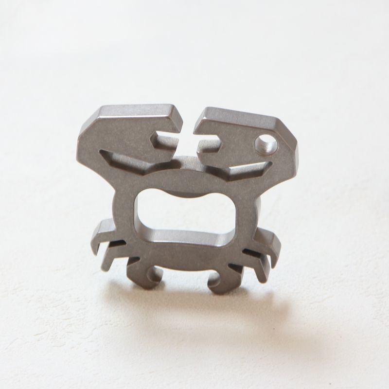 Titanium Crab Design Knuckle Duster for EDC with Bottle Opening Function