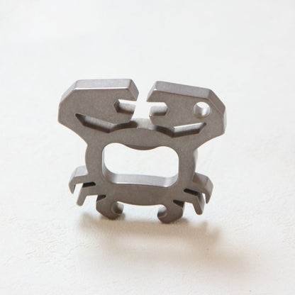 Titanium Crab Design Knuckle Duster for EDC with Bottle Opening Function