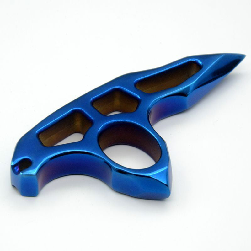 Single Finger Knuckle Duster in Solid Steel for Self Defense and Outdoor Use