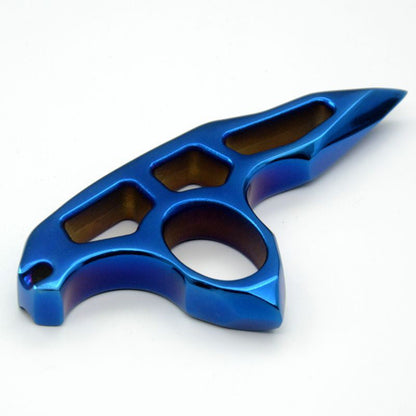 Single Finger Knuckle Duster in Solid Steel for Self Defense and Outdoor Use