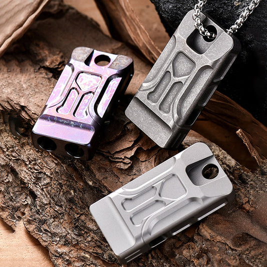 Titanium Dual Barrel Whistle for Extreme Sound Output