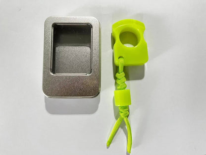 AFK Knuckle Duster Fluorescent Self-Defense Finger Keychain
