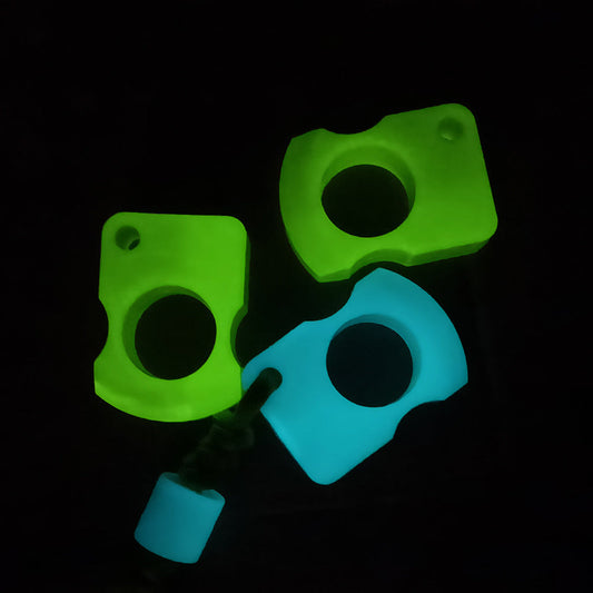 AFK Knuckle Duster Fluorescent Self-Defense Finger Keychain