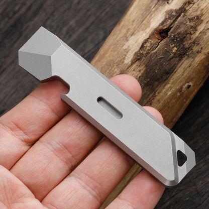 Titanium Mini Pry Tool Multi-Function Gear for Outdoor and Self-Defense Use