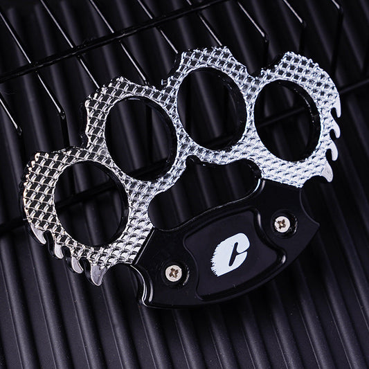 Zinc Alloy Defense Tool Outdoor Knuckle Duster Design