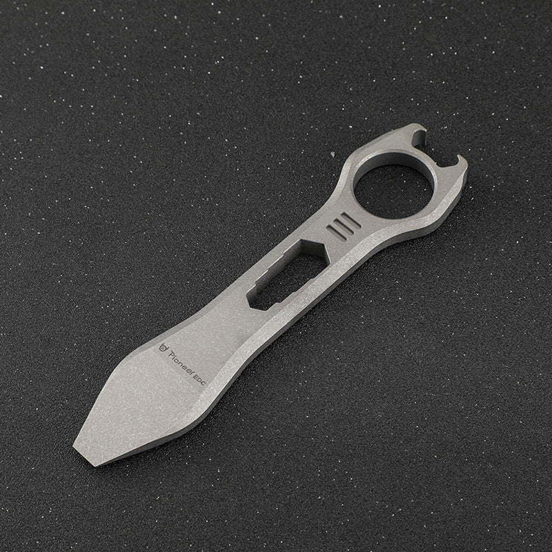 TC4 Titanium Knuckle Duster EDC MultiTool Bottle Opener Hex Wrench