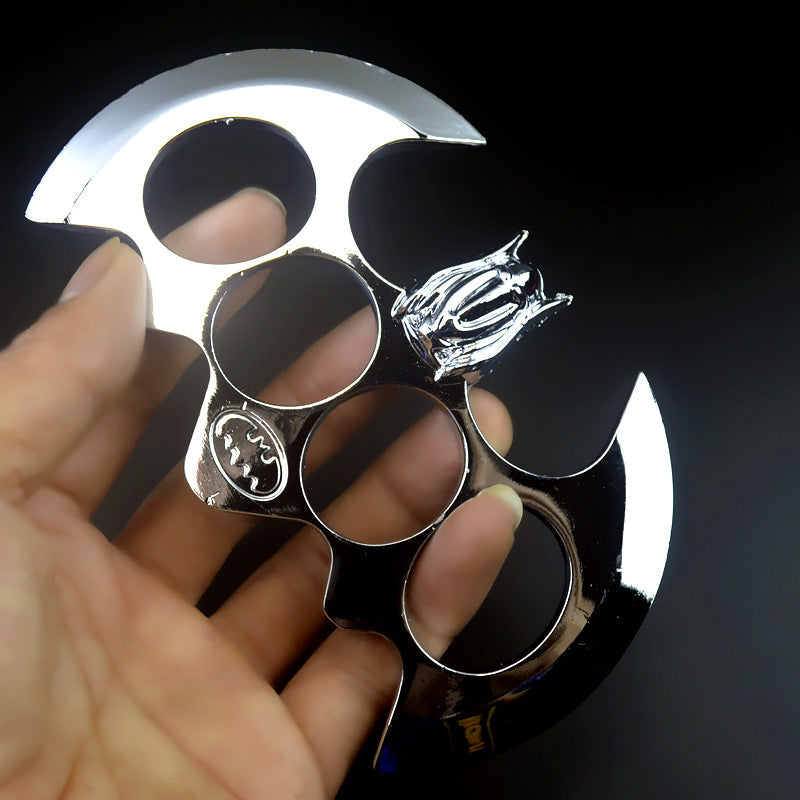 BatGuard Self-Defense Gear Featuring Metal Brass Knuckle Duster and Tiger Fist Buckle