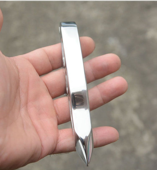 Single Finger Knuckle Duster in Solid Steel for Self Defense and Outdoor Use