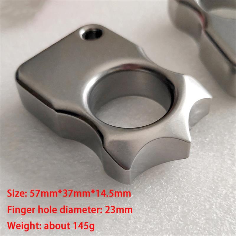 Self Defense Knuckle Duster Crafted from Solid Steel with Stone Wash Finish