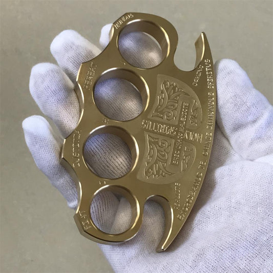 Brass Knuckle Duster Warrior Self Defense EDC Tool for Breaking Windows