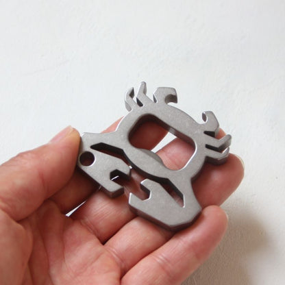 Titanium Crab Design Knuckle Duster for EDC with Bottle Opening Function