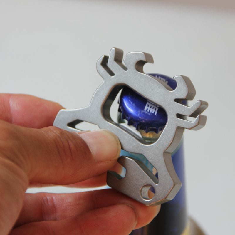 Titanium Crab Design Knuckle Duster for EDC with Bottle Opening Function