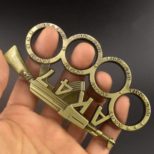 LifeGuard Brass Knuckle Duster with Four-Finger Tactical Protection