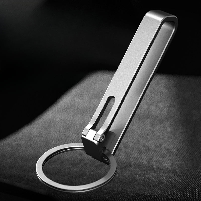 Anti-Loss Titanium Keychain Hook and Belt Clip for Durability