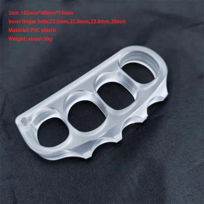 Big Pea Non-Metallic Knuckle Duster Self-Defense Accessory