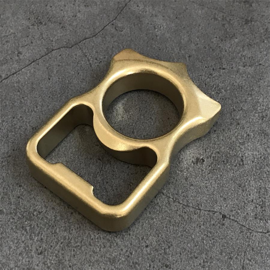 Heavy-Duty Brass Knuckle Duster with Bottle Opener and Window Breaker EDC Tool
