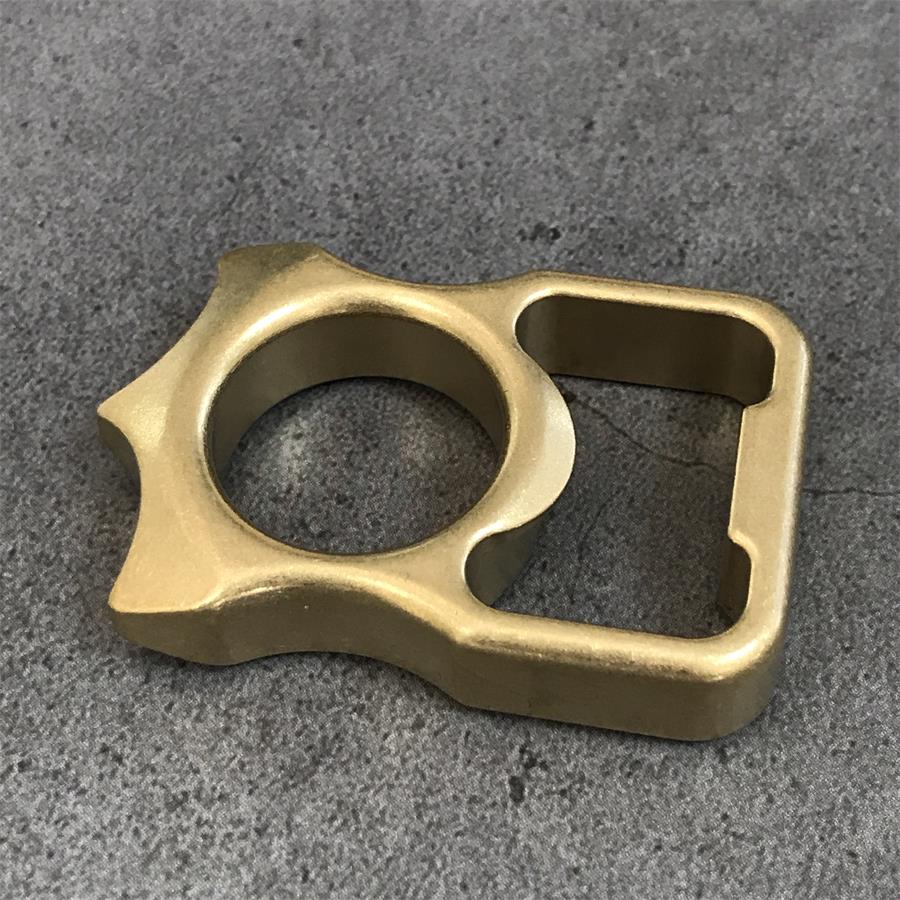Heavy-Duty Brass Knuckle Duster with Bottle Opener and Window Breaker EDC Tool
