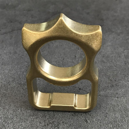 Heavy-Duty Brass Knuckle Duster with Bottle Opener and Window Breaker EDC Tool