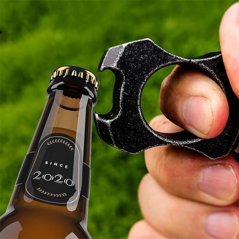 Small and Handy Knuckle Duster Tool with Built-in Bottle Opener