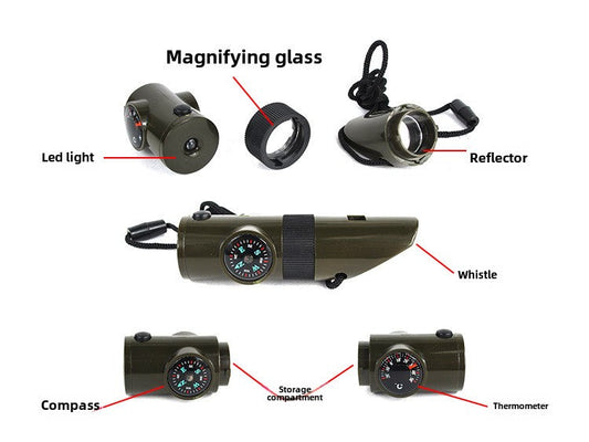 7-in-1 Survival Beacon for Wilderness